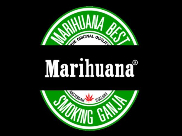 Marihuana Beer Logo Black