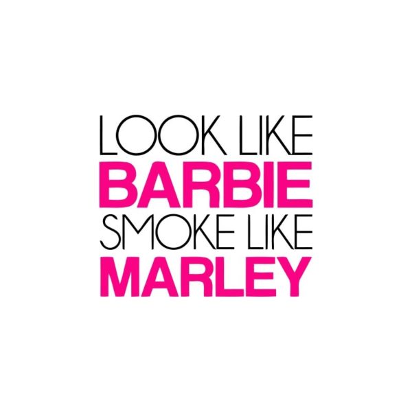 Rasta Tee-Shirt Barbie smoke like bob marley t-shirt