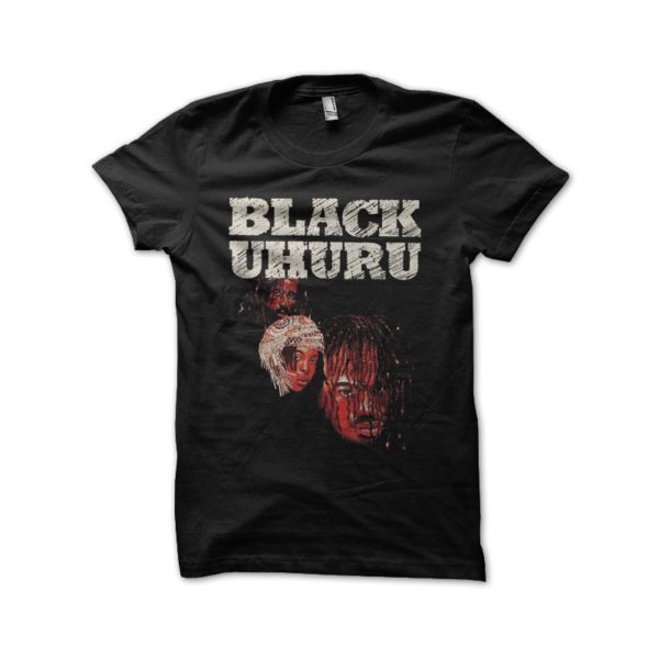 Rasta Tee-Shirt Black Uhuru Black shirt artwork
