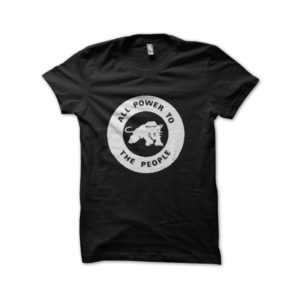 Rasta Tee-Shirt Black panther logo t-shirt