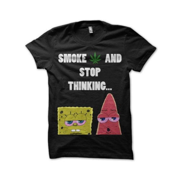 Rasta Tee-Shirt Black t-shirt Stop Thinking