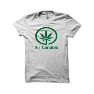Rasta Tee-Shirt Cannabis parody shirt air air canada green white