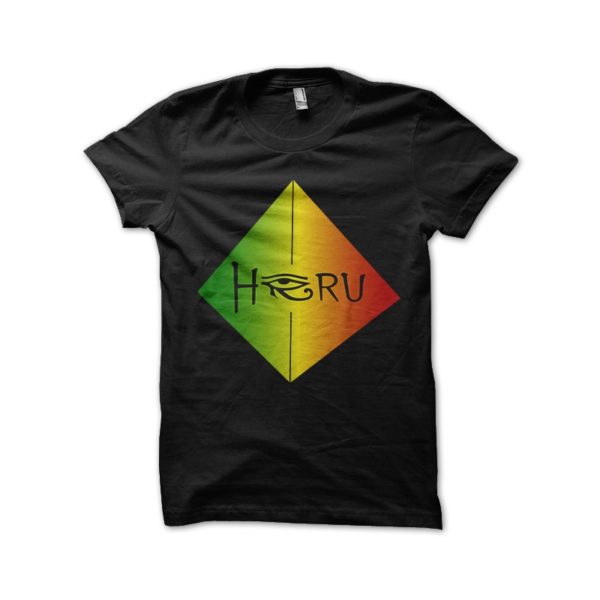 Rasta Tee-Shirt Heru Logo t-shirt black pyramid base final