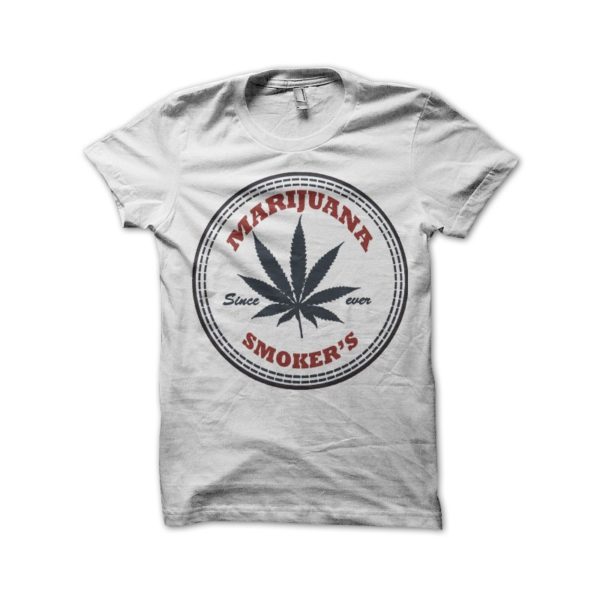 Rasta Tee-Shirt Marijuana smoker's t-shirt white