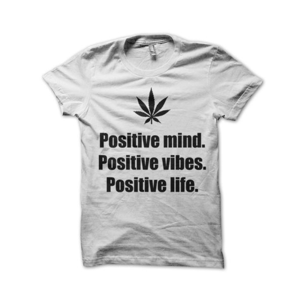 Rasta Tee-Shirt Positive mind positive vibes positives life