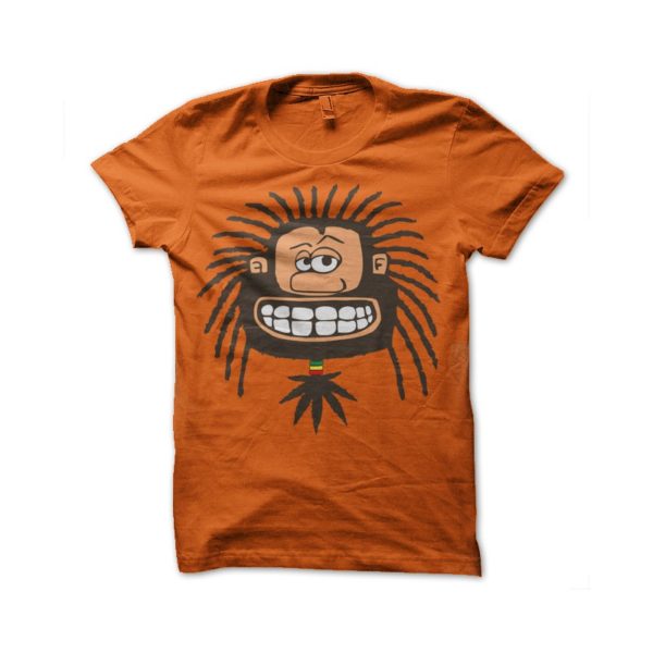 Rasta Tee-Shirt Rastaman orange shirt
