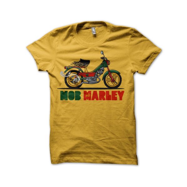 Rasta Tee-Shirt Shirt Mob Marley rasta bob yellow parody