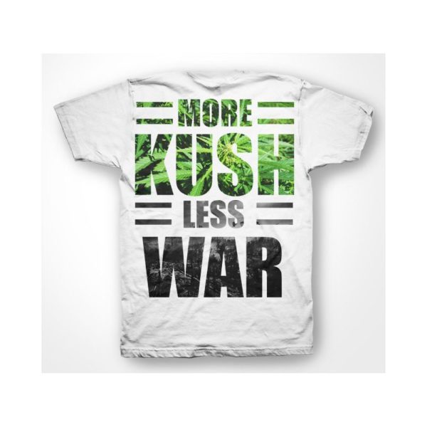 Rasta Tee-Shirt Shirt More Less War Kush White