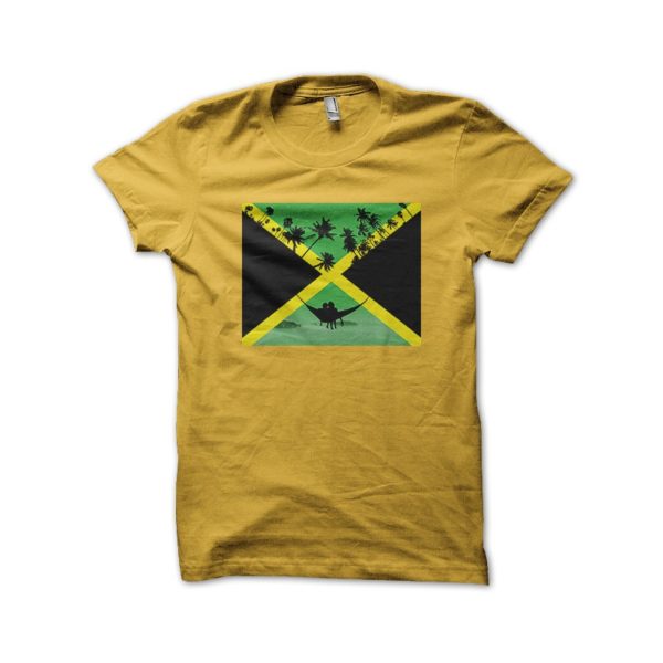Rasta Tee-Shirt Shirt Sweet love in Jamaica Yellow