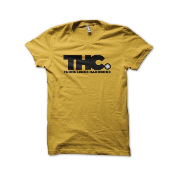 Rasta Tee-Shirt Shirt THC Turbulence Hard Core yellow tee
