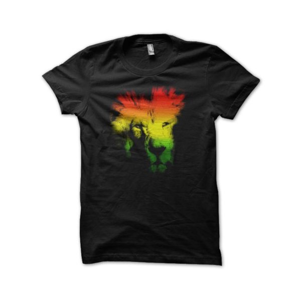 Rasta Tee-Shirt Shirt black lion rasta reggae