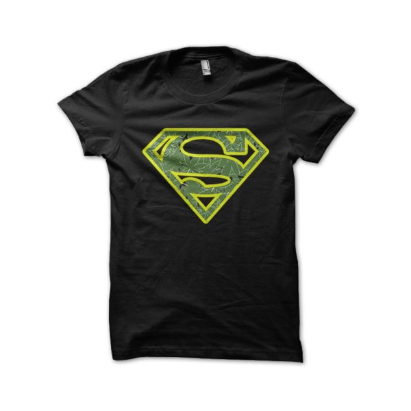 Rasta Tee-Shirt Shirt super weed parody black superman