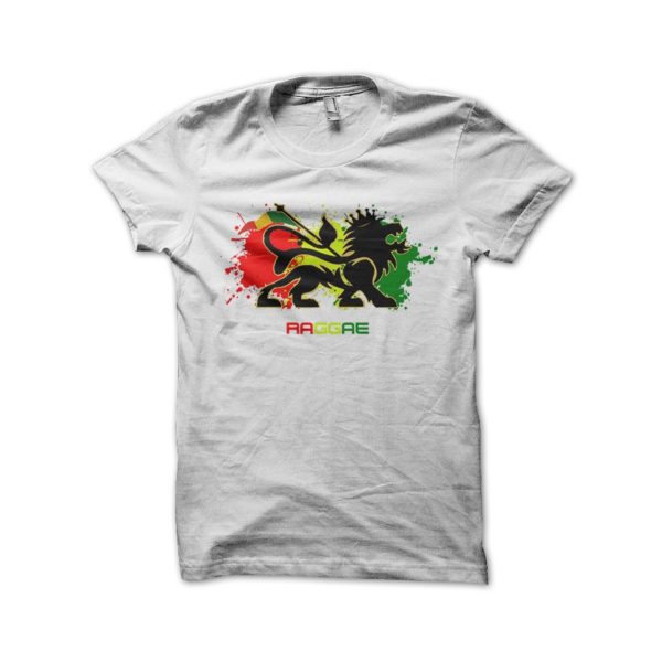 Rasta Tee-Shirt Shirt white reggae roots music