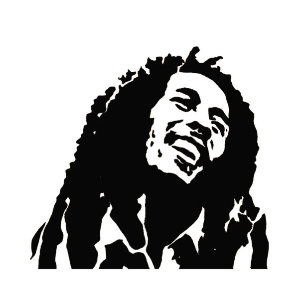 Rasta Tee-Shirt T-Shirt Bob Marley Graffiti white