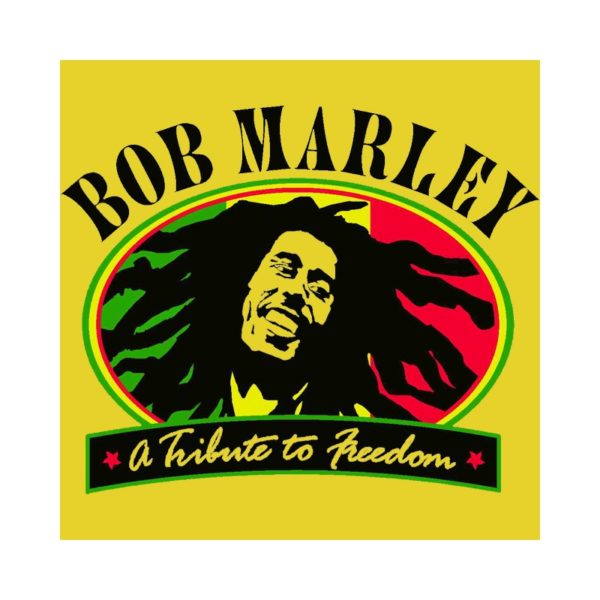 Rasta Tee-Shirt T-Shirt Bob Marley Tribute to Freedom yellow
