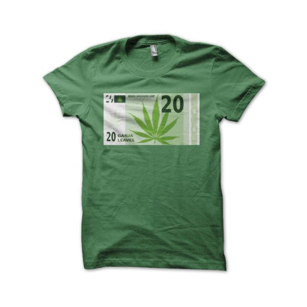 Rasta Tee-Shirt T-shirt Ganja money green