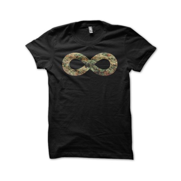 Rasta Tee-Shirt T-shirt Marijuana infiny black
