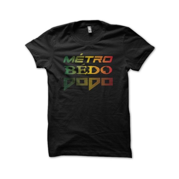 Rasta Tee-Shirt T-shirt Métro Bédo Dodo black