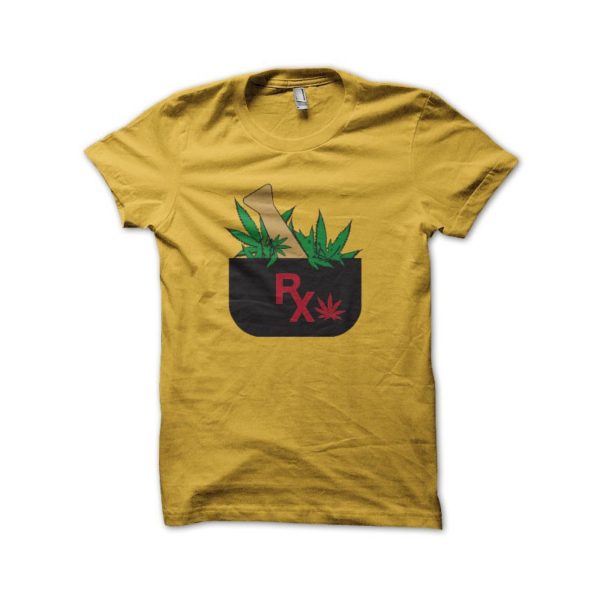Rasta Tee-Shirt T-shirt Pharma Weed yellow