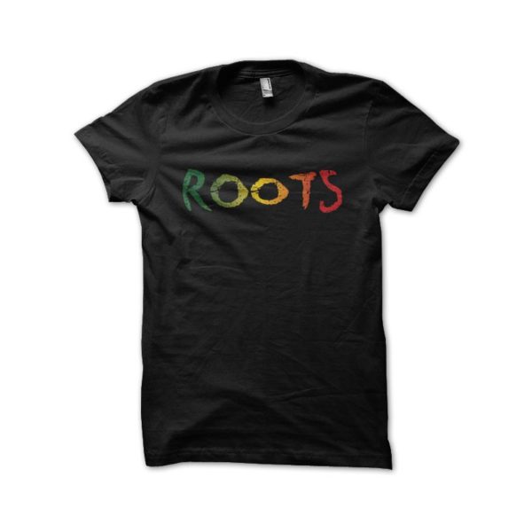 Rasta Tee-Shirt T-shirt Roots vintage gradient black
