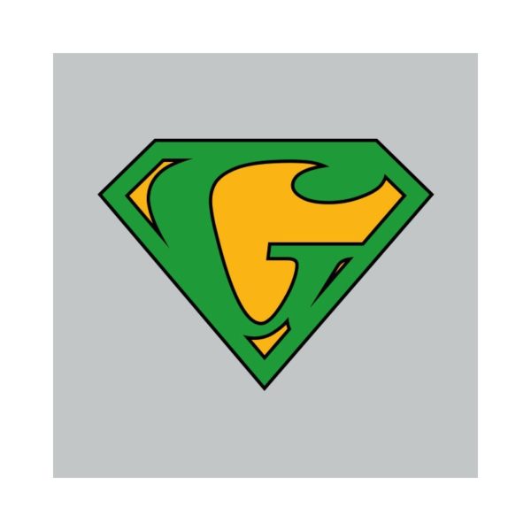 Rasta Tee-Shirt T-shirt Superman parody Ganjaman gray