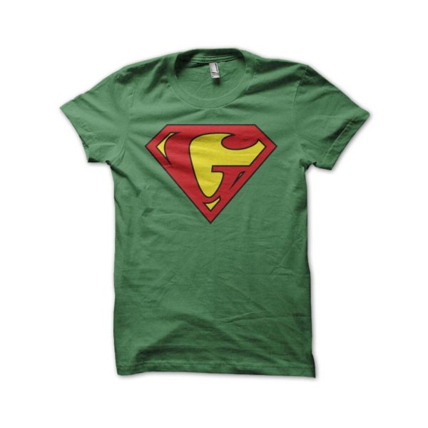 Rasta Tee-Shirt T-shirt Superman parody Ganjaman green
