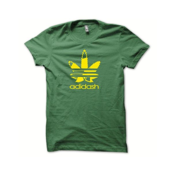 Rasta Tee-Shirt T-shirt adidash parody adidas yellow green