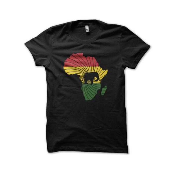 Rasta Tee-Shirt T-shirt africa unit black