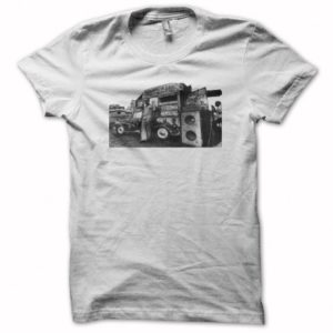 Rasta Tee-Shirt T-shirt reggae sound system rastafarl white
