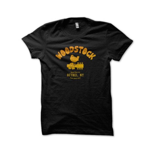 Rasta Tee-Shirt Tee Shirt University Black Woodstock 1969