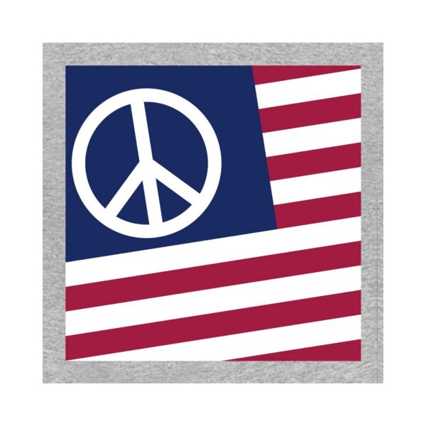 Rasta Tee-Shirt Tee shirt USA Peace and Love Woodstock 69 grey