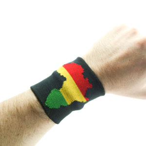 Wristband Africa Rasta Colors Green Yellow Red