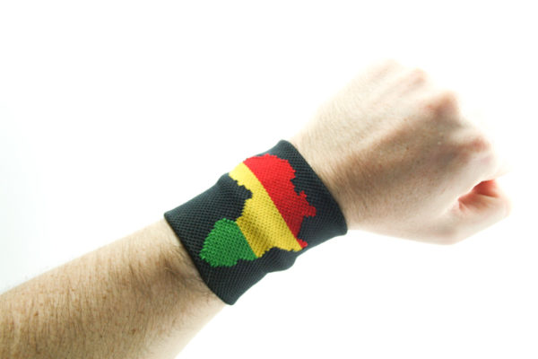 Wristband Africa Rasta Colors Green Yellow Red