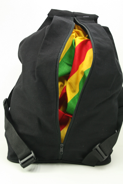 Backpack Rasta Rainbow Theft Protection Zip Hidden Inside Back