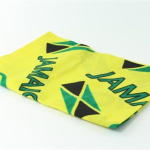 Bandana Jamaica Flag Yellow Green Kerchief 22 Inches