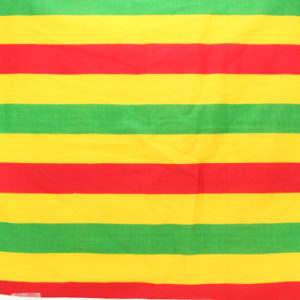 Bandana Green Yellow Red Stripes