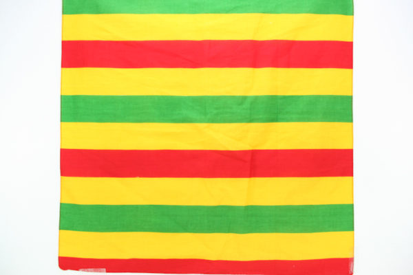 Bandana Green Yellow Red Stripes