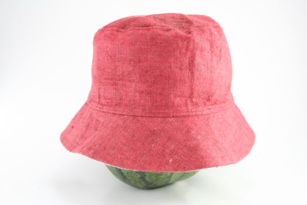 Bucket Hat Pink Cannabis Leaf
