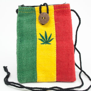 Bag Mobile Hemp Marijuana Leaf Button