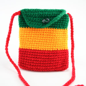 Bag Mobile Rasta Knitted Shoulder Button