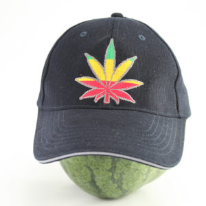 Cap Black Color Flexfit Cannabis