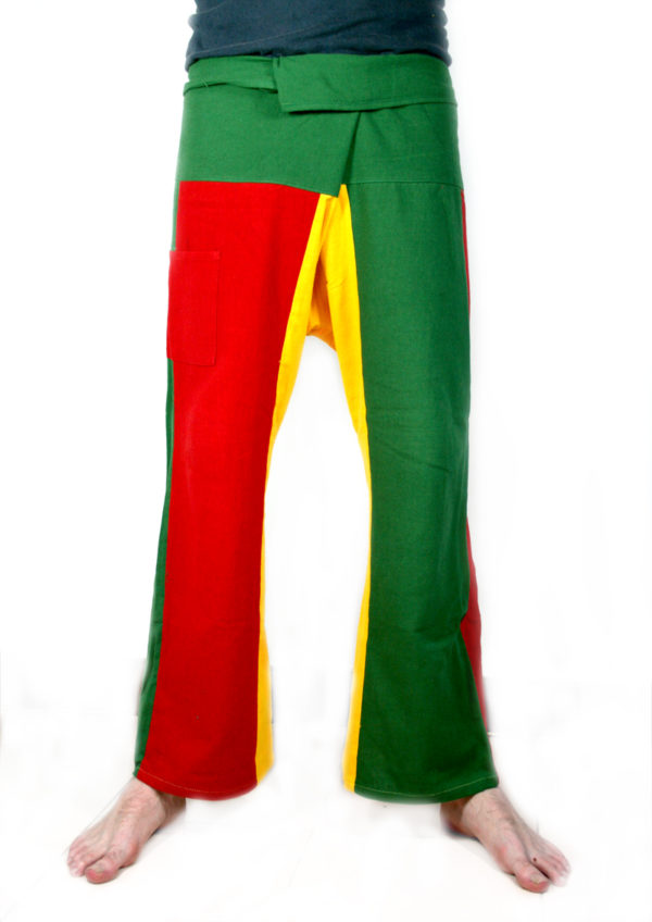 Trousers Fisherman Pants Thai Rasta Green Yellow Red