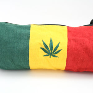Bag Hemp Tube Middle Size Cannabis Leaf