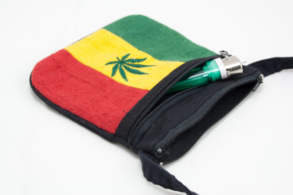Bag Hemp Jamaica Flag Shoulder Zip