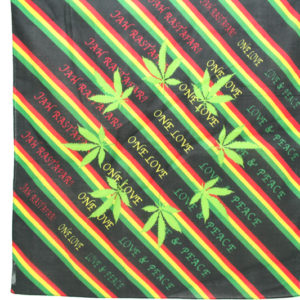 Bandana One Love Cannabis Leaf