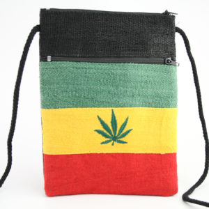 Bag Passport Hemp Cannabis Leaf Zip