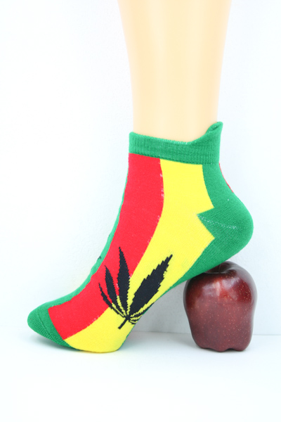 Low-cut Socks Green Cannabis All Sizes