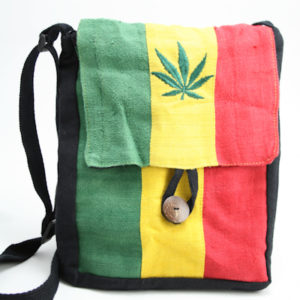 Bag Hemp Flat Shoulder Cannabis Button