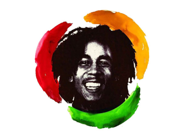 Happy Bob Marley White Tee-Shirt