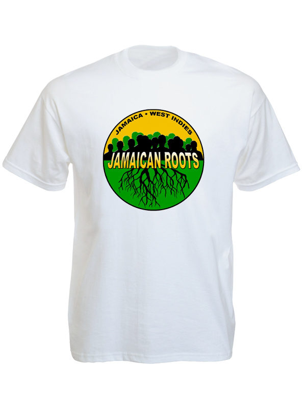 Jamaican Roots West Indies White Tee-Shirt
